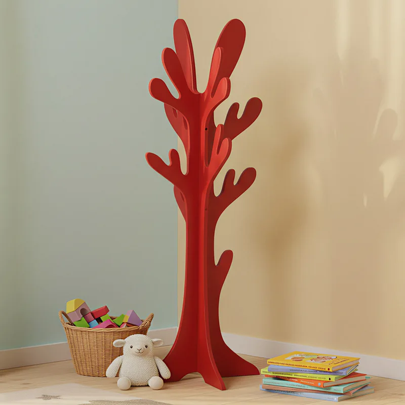 Simple wind hanger Floor-to-ceiling coat rack, bedroom hanger Vertical multi-functional clothes hanger