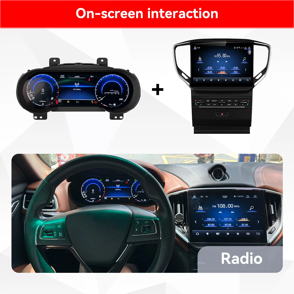 لمازيراتي جيبلي 2013-2016 دقة 1280*800 UIS 7862S ثماني النواة 8 + 256gb ملاحة السيارة CarPlay راديو السيارة مشغل وسائط متعددة