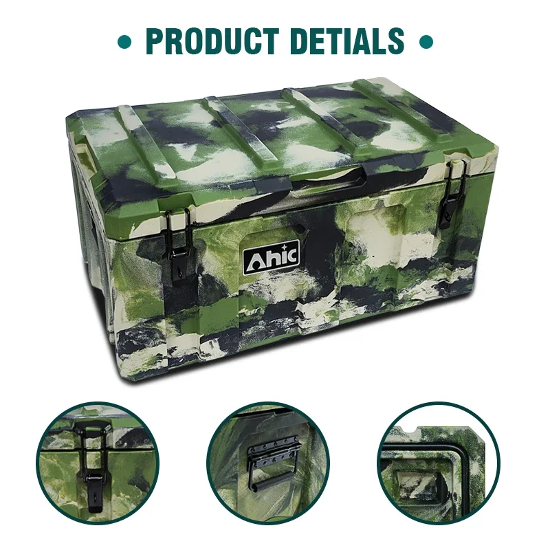 Strong Heavy Duty Plastic Camouflage Color Tool Box Fashion Design for Equipment Storage or Cargo Case OEM/ODM Customizable