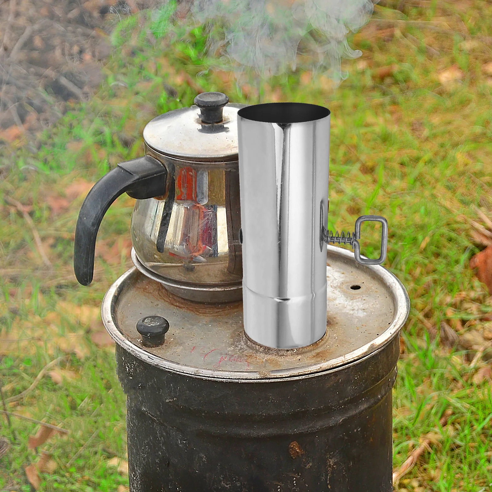 

Fireplace Chimney Pipe Stainless Steel 6 Inch Diameter Length High Temperature Resistant Flue Pipes for Wood Stove