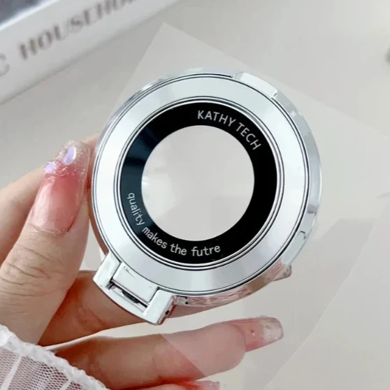 جديد عصري موضة مطلي بالكروم تألق المغناطيسي Magsafing حلقة الواقف المواد البلاستيكية آيفون 16 برو ماكس S24 S23 الترا #5