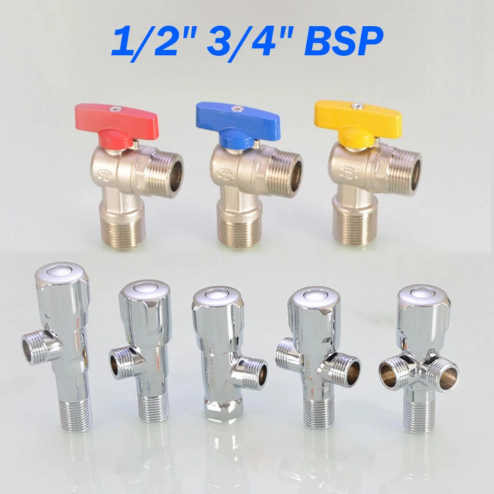 

1 шт. латунные мужские BSP 1/2 "3/4" угловые шаровые краны для газового водонагревателя мини-запорный клапан