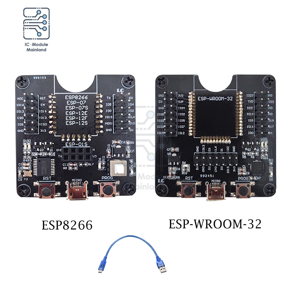 ESP8266 ESP-WROOM-32 ESP32-WROVER Development WIFI Board Test Frame Burning Fixture Tool Downloader for ESP-01S ESP12S ESP07S