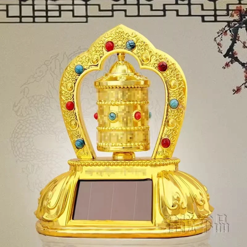 1PCS plastic solar ornament ensures safety suitable for both men and women with rotating Feng Shui decoration inside the car