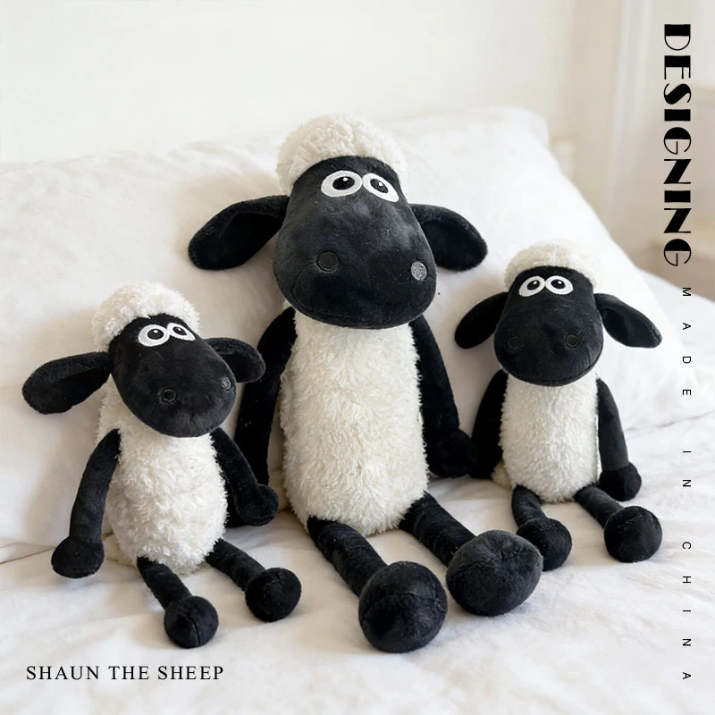 Muñeco de Peluche de Shaun el Ovejo, Adorable Muñeco de Animal de Peluche, Muñeco de Peluche de Timmy de Algodón Suave, Juguete de Peluche para Niños, Compañero para Dormir, Regalo de Cumpleaños