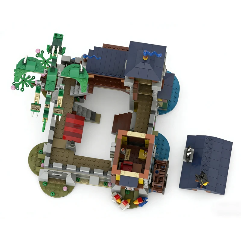 1404-teiliges City Engineering Falcon's MOC Modulares Baustein-Set Kreatives Design Pädagogisches DIY Jungen-Spielzeug Geburtstagsgeschenk