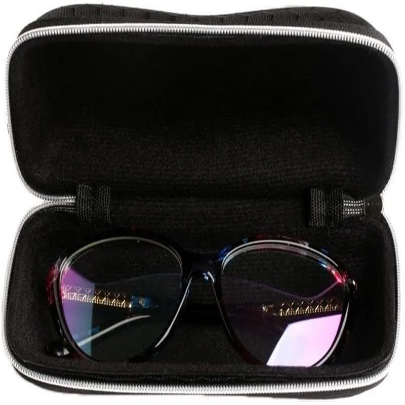 5 Colors Glasses Storage Box Eyewear Cases Cover Sunglasses Case For Women Men Glasses Box With Lanyard Zipper Eyeglass Cases