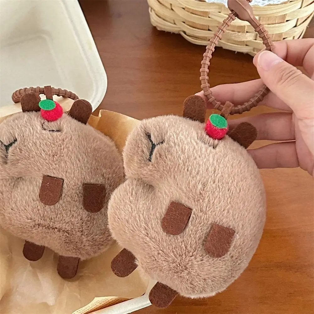 Llavero Capybara colgante mochila animales juguete de peluche bolsa colgante DIY accesorios para manualidades llavero decoración mujeres/hombres