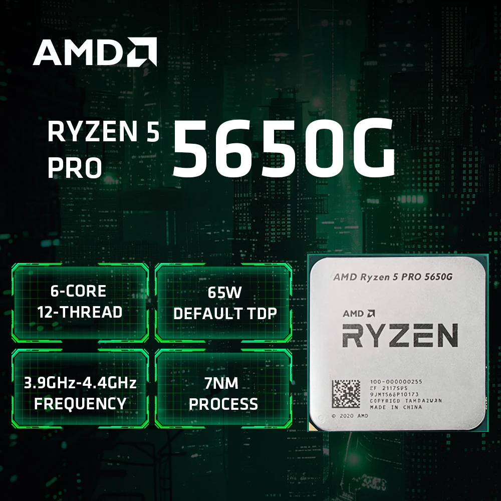 R5 PRO 5650G Desktop CPU Processor Support AM4 Motherboard