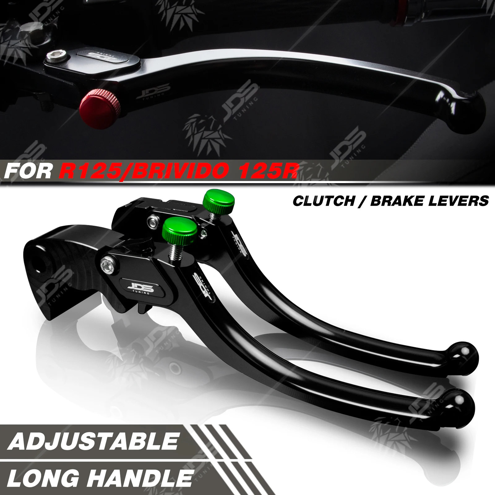 

JDSTUNING For VOGE R125/BRIVIDO 125R Clutch Lever Brake Lever Set Long Handle Levers Motorcycle Accessories Parts