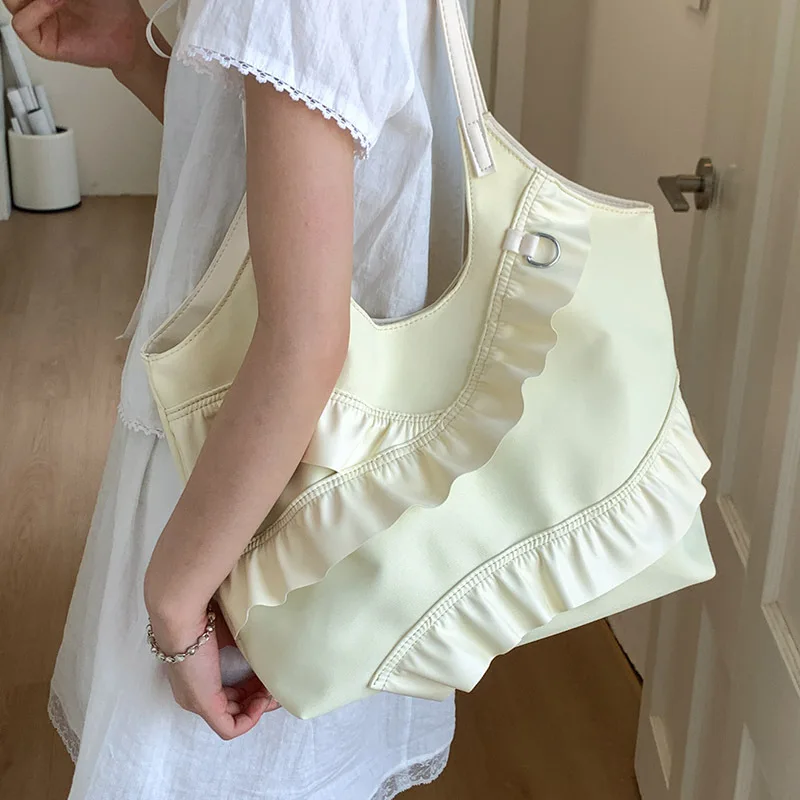 Bolso grande 2025 nuevo bolso de mano informal versátil para ir al trabajo en el aula bolso de hombro de gran capacidad