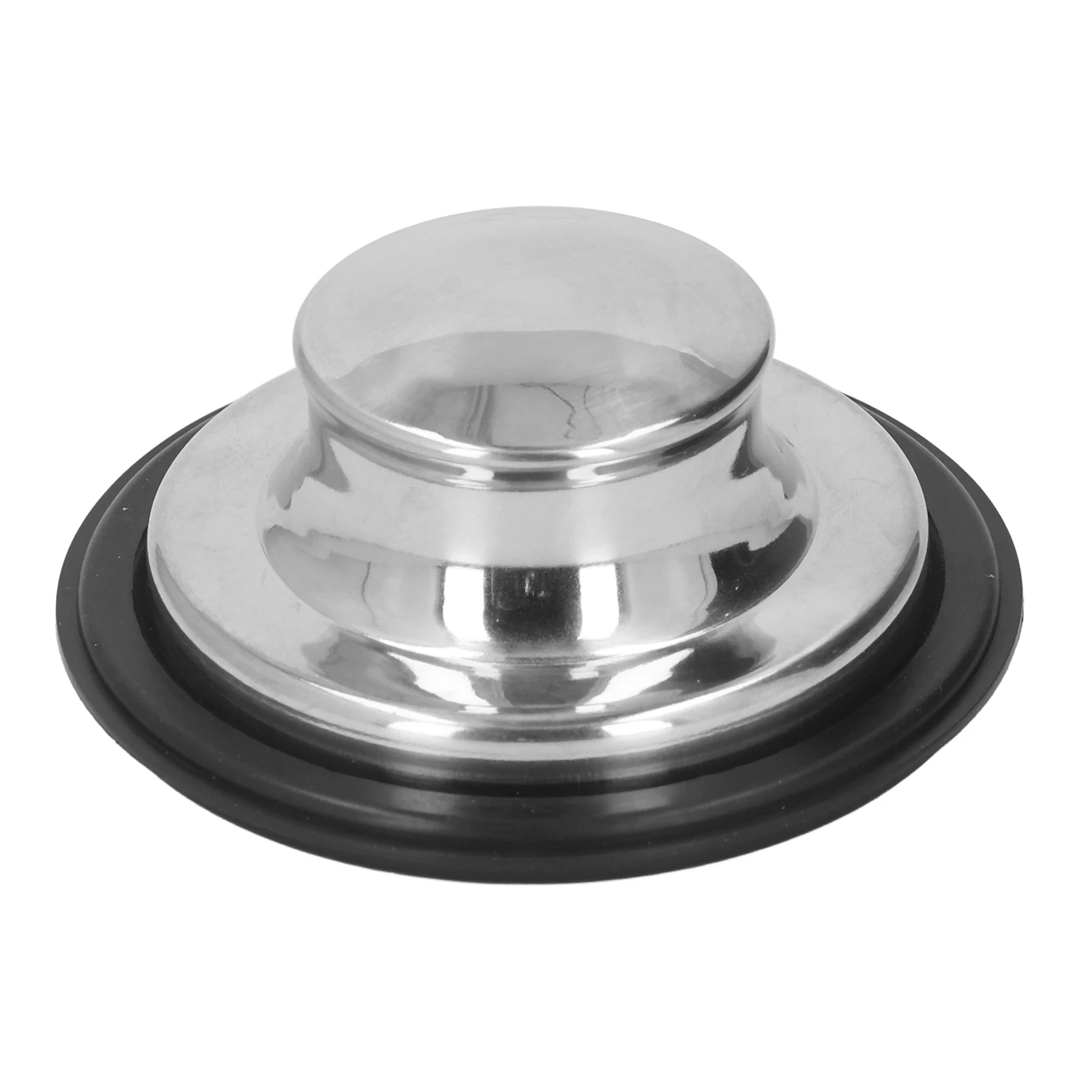 Kitchen Sink Stopper Brushed Stainless Steel Garbage Disposal Drain Plug Sealing Anti-leakage Sink Plug Cover 86mm OD