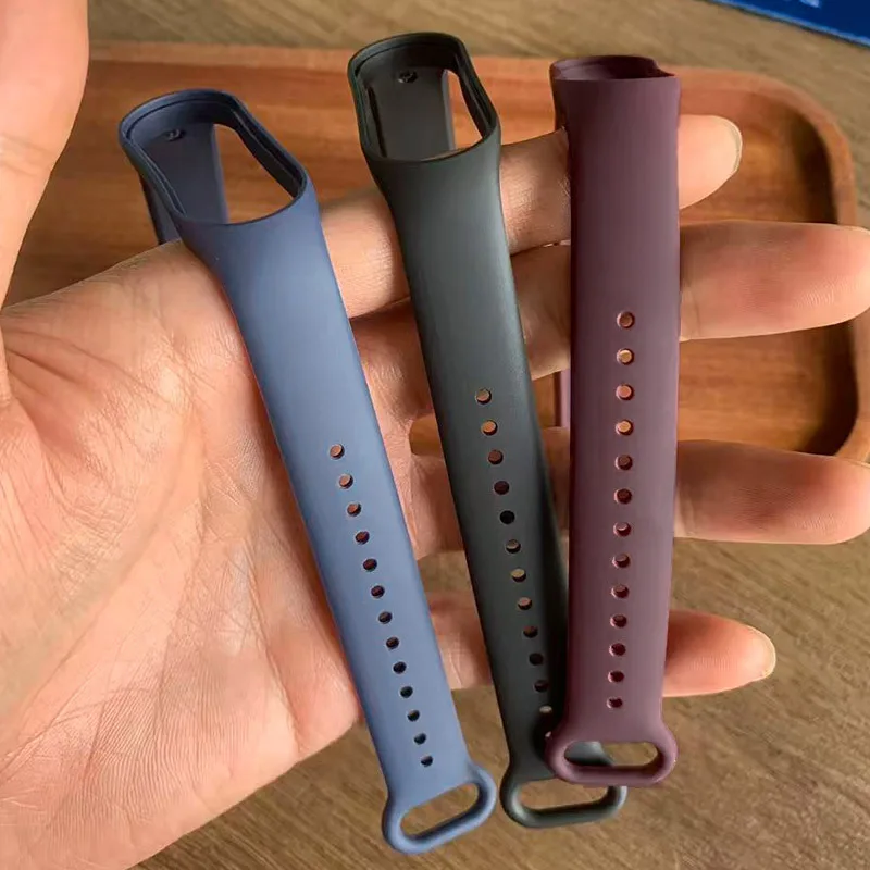 10 Pieces/pack Strap for Xiaomi Band 7 6 5 4 3 Silicone Bracelet for Mi Band Silicone Wrist Strap for Miband 3 4 5 6 Wriststrap