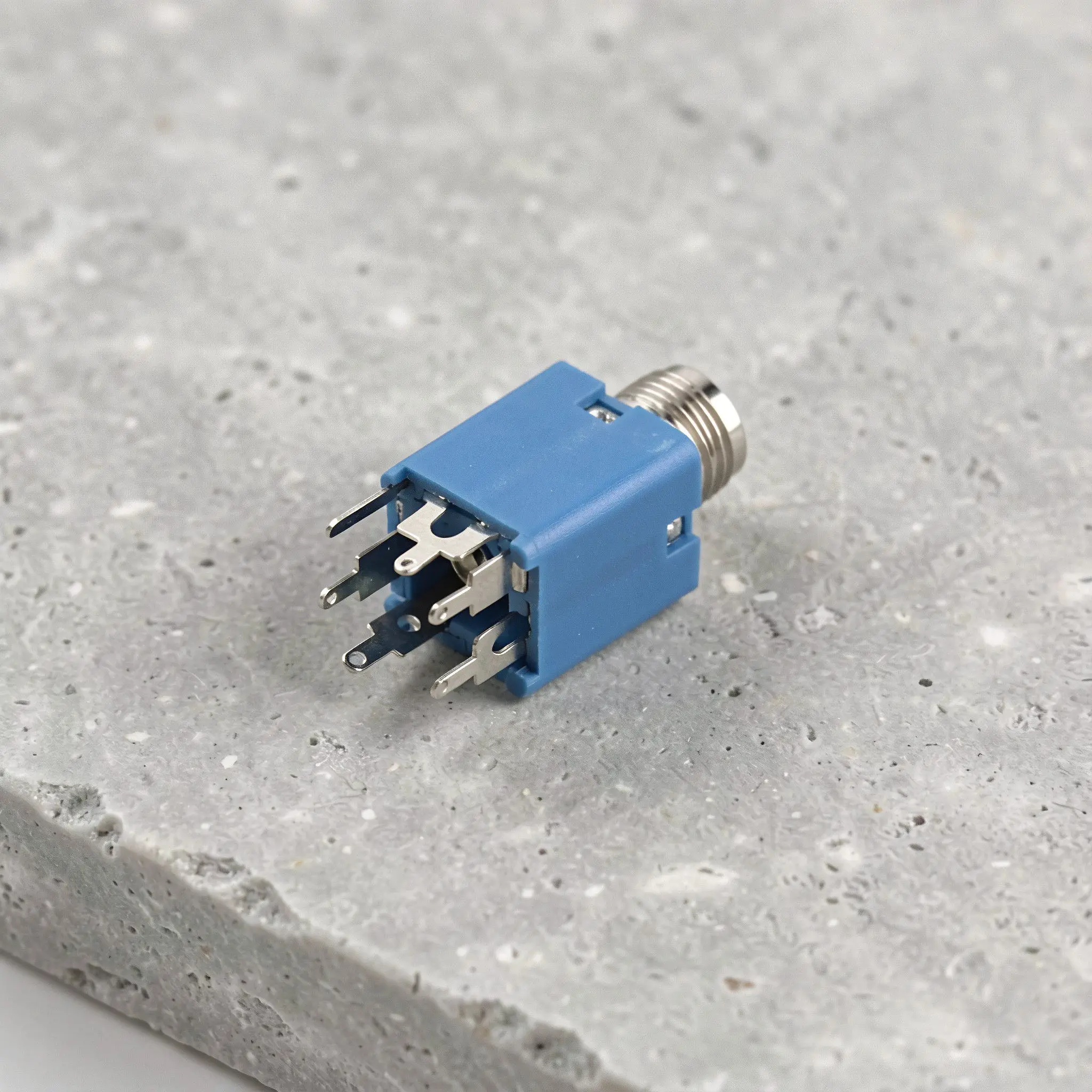 5Pcs 6.35mm Stereo Audio Jack Plug Metal Panel Mount Connector for Guitar Pedal Amp Microphone Mono Repair Solder Lug
