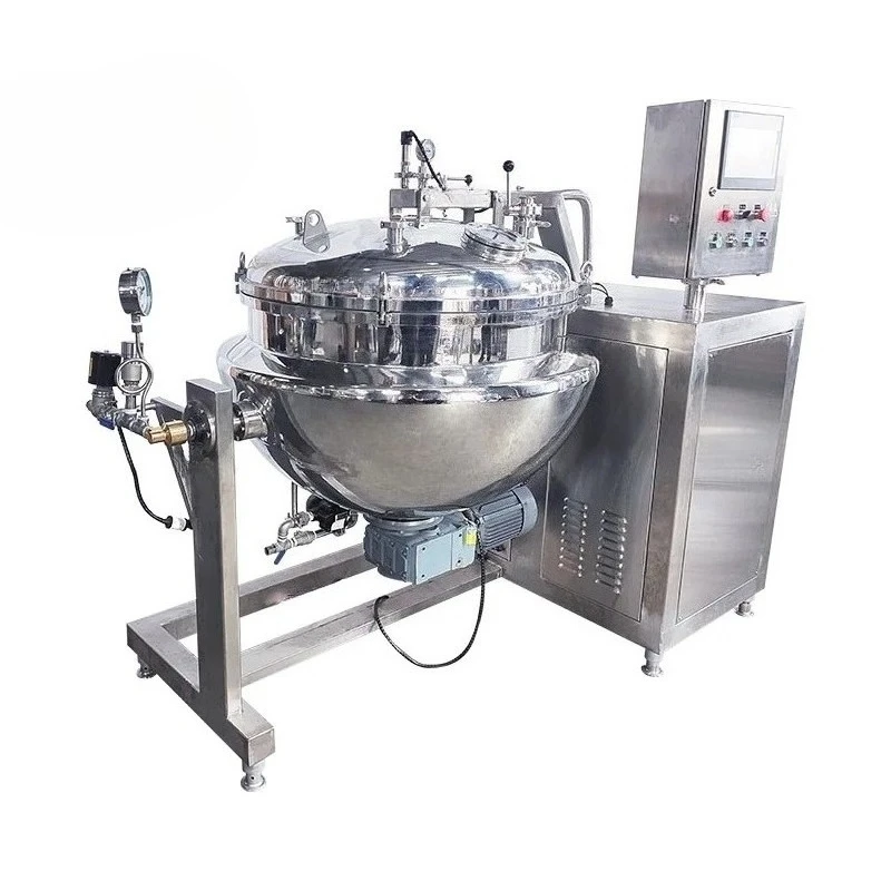 Custom 304 Stainless Steel Vacuum Mixing Reactor, Electric Heating Mixer Tank for Lotion & Foundation, Defoaming Function