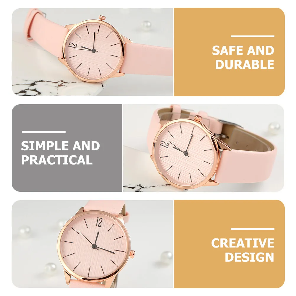 

Элегантные женские наручные часы с кварцевым механизмом, изящный дизайн, регулируемый ремешок для повседневного ношения.