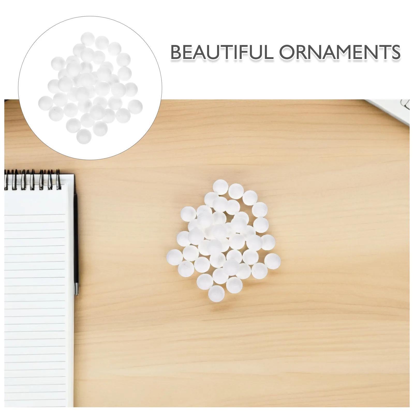 500Pcs Foam Balls Polystyrene White Round Craft Balls DIY Wedding Christmas Party Ornaments Foam Forms Polystyrene Forms view 6