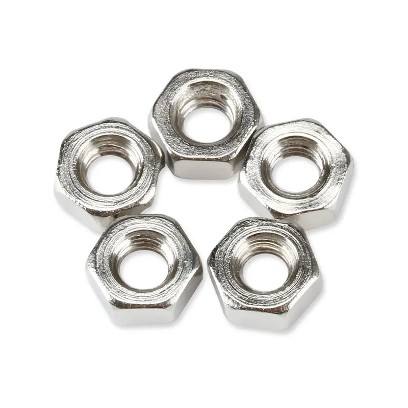 100 pieces/batch British thread serial port DB9 computer DR9 5+7mm steel hex nuts