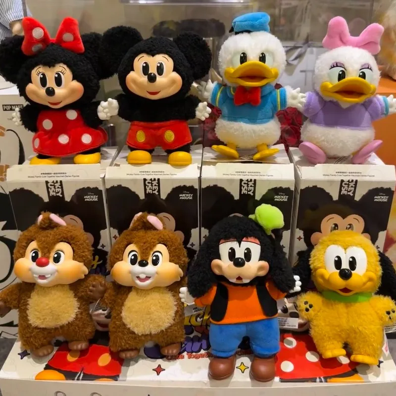 POP MART Mickey Family Cute Together Series Blind Box Keychain Anime Doll Great Birthday Gift