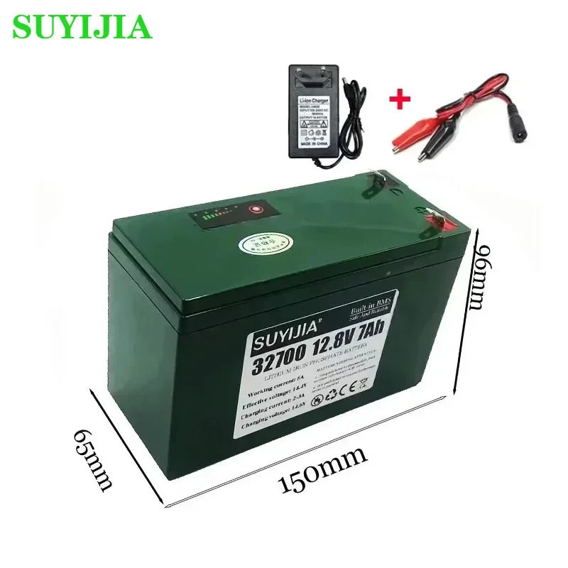 12.8V 32700 Lifepo4 Rechargeable Battery Pack 4S1P 7000mAh with Balanced BMS, Suitable for Electric Model Cars, Model Cars