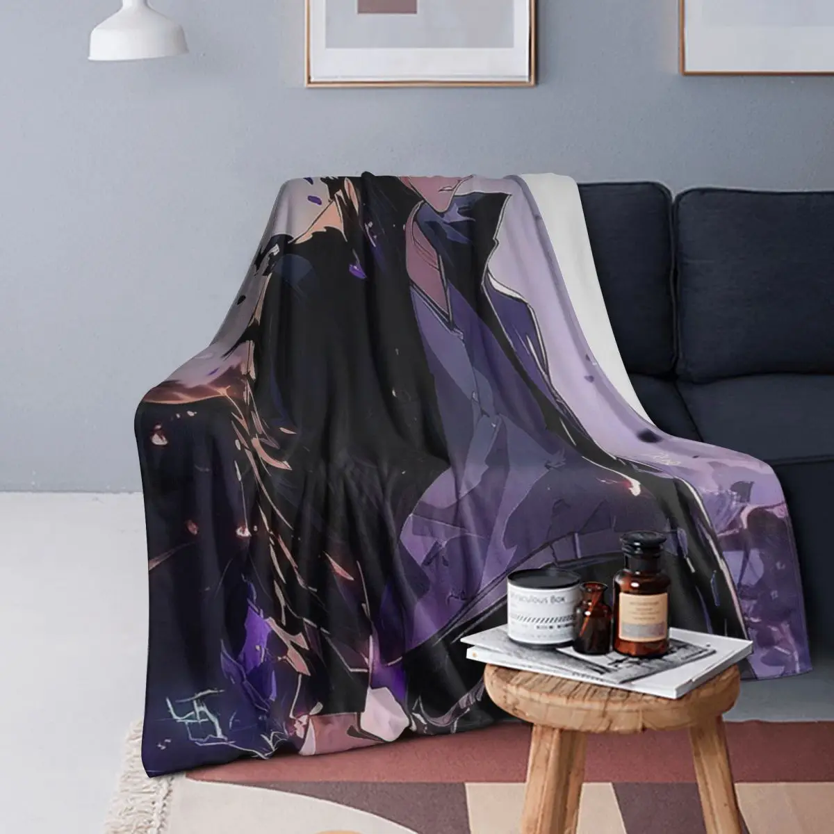 

Одеяла в стиле аниме Sung Jinwoo, мягкое теплое фланелевое одеяло, плюшевое одеяло для кровати, гостиной, пикника, путешествия, домашний диван