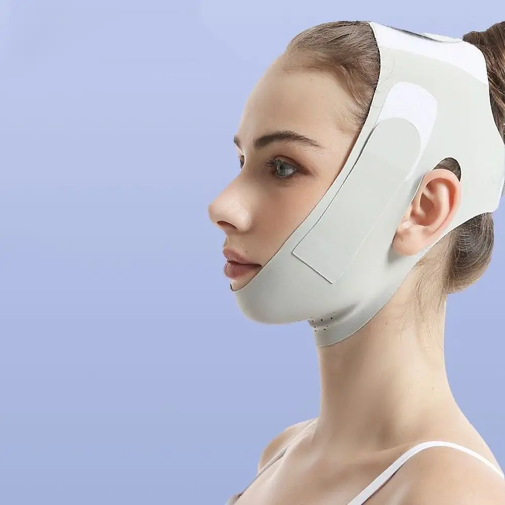 ต่อต้านริ้วรอย Face Slimming BANDAGE นวดหน้า Breathable V Line Face Shaper ยืดหยุ่น Graphene Chin Cheek Lifting Belt