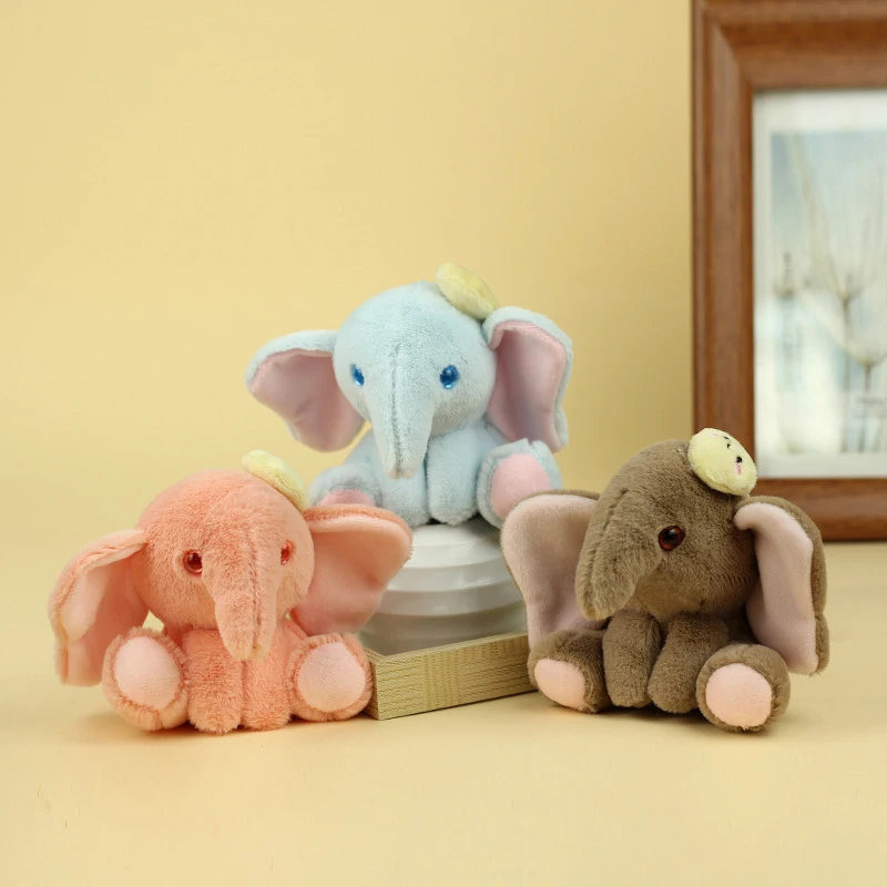 Cartoon Ins Elefante Ciondolo Peluche Carino Grandi Orecchie Bambola Portachiavi Auto Ornamento Borsa Ciondolo Regalo