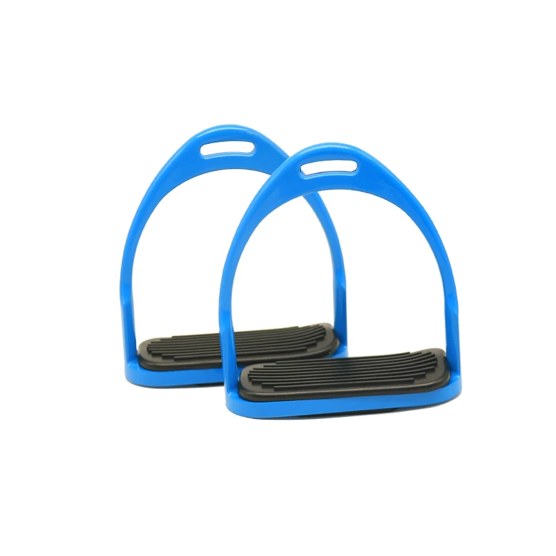 ركاب الحصان من الألومنيوم الغربي، أشرطة حمراء/بيضاء + ملحقات سباق جلدية #4