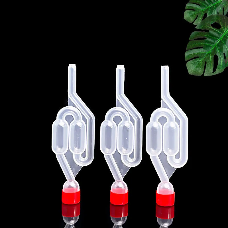 S-Shape Airlocks ,Homebrew Bubble Airlock Carboys Stopper Fermenter Seal Valve with Food Grade Grommets Wine Making Equipment