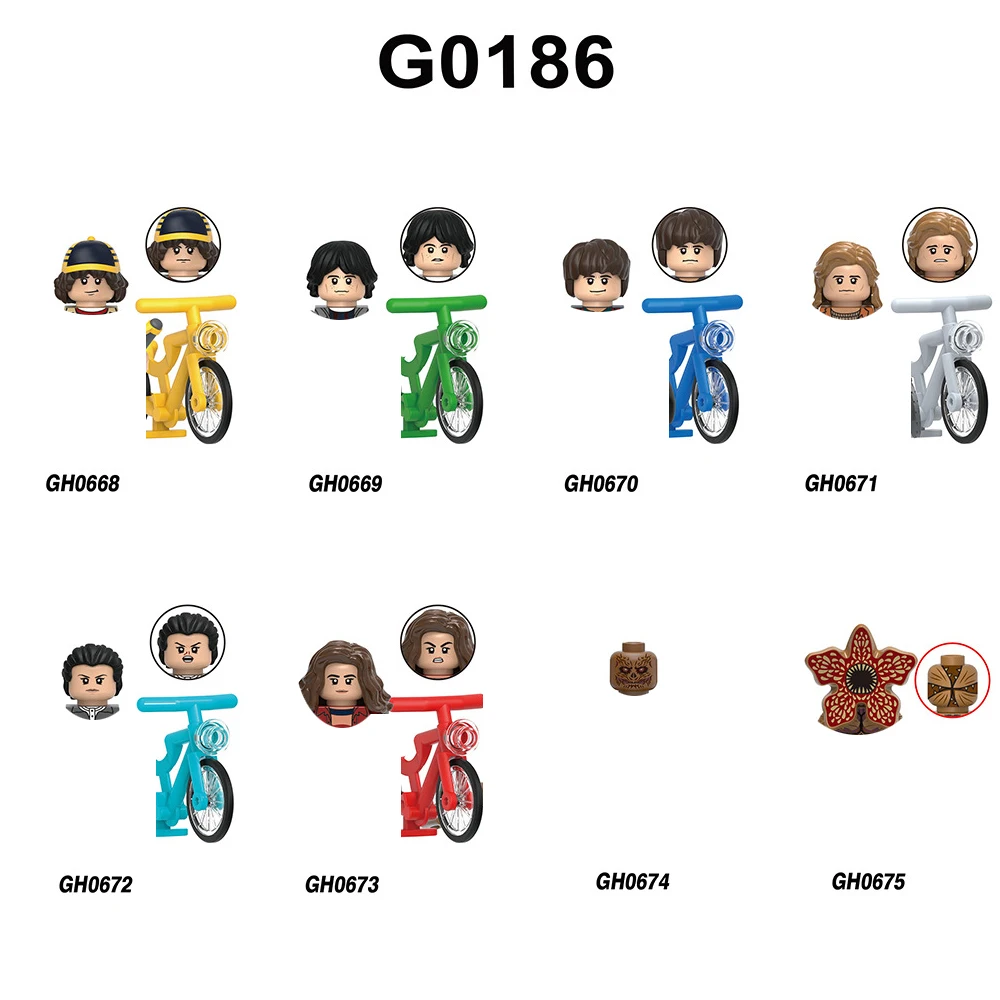 G0186 Stranger Building Blocks Horrible Assemble Bricks Weird Action Toy Figures Movies Small Dolls Gifts For Children Kids