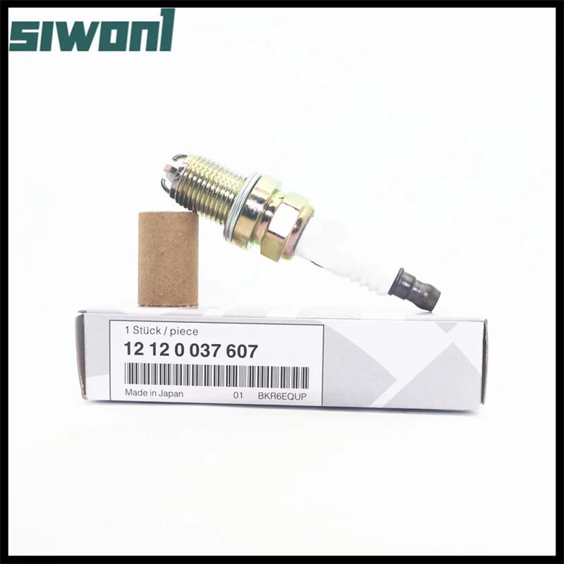 6pcs For BMW E46 E39 E83 E36 E63 E53 M54 M62 Z3 320 528 E38 E65 E34 Platinum Spark Plug BKR6EQUP 3199 12120037607