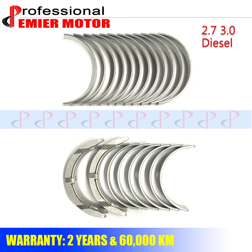 Wał korbowy łącznik zestaw łożysk 2.7 3.0 D V6 Diesel dla LAND ROVER 1 2 3 4 5 MK JAGUAR PEUGEOT 306DT 276DT AJD AJTDV6 TDV6