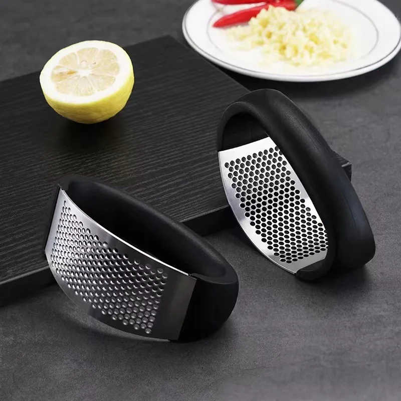 Stainless Steel Garlic Press, Multifunctional Garlic Mincer, Household Garlic Crusher for Minced Garlic, Ginger