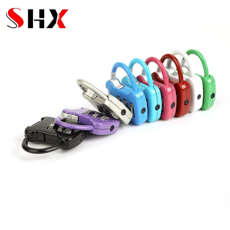 1PCS Color Mini Password Padlock Trolley Case Password Lock Student Dormitory Cabinet Password Lock Backpack Zipper Lock