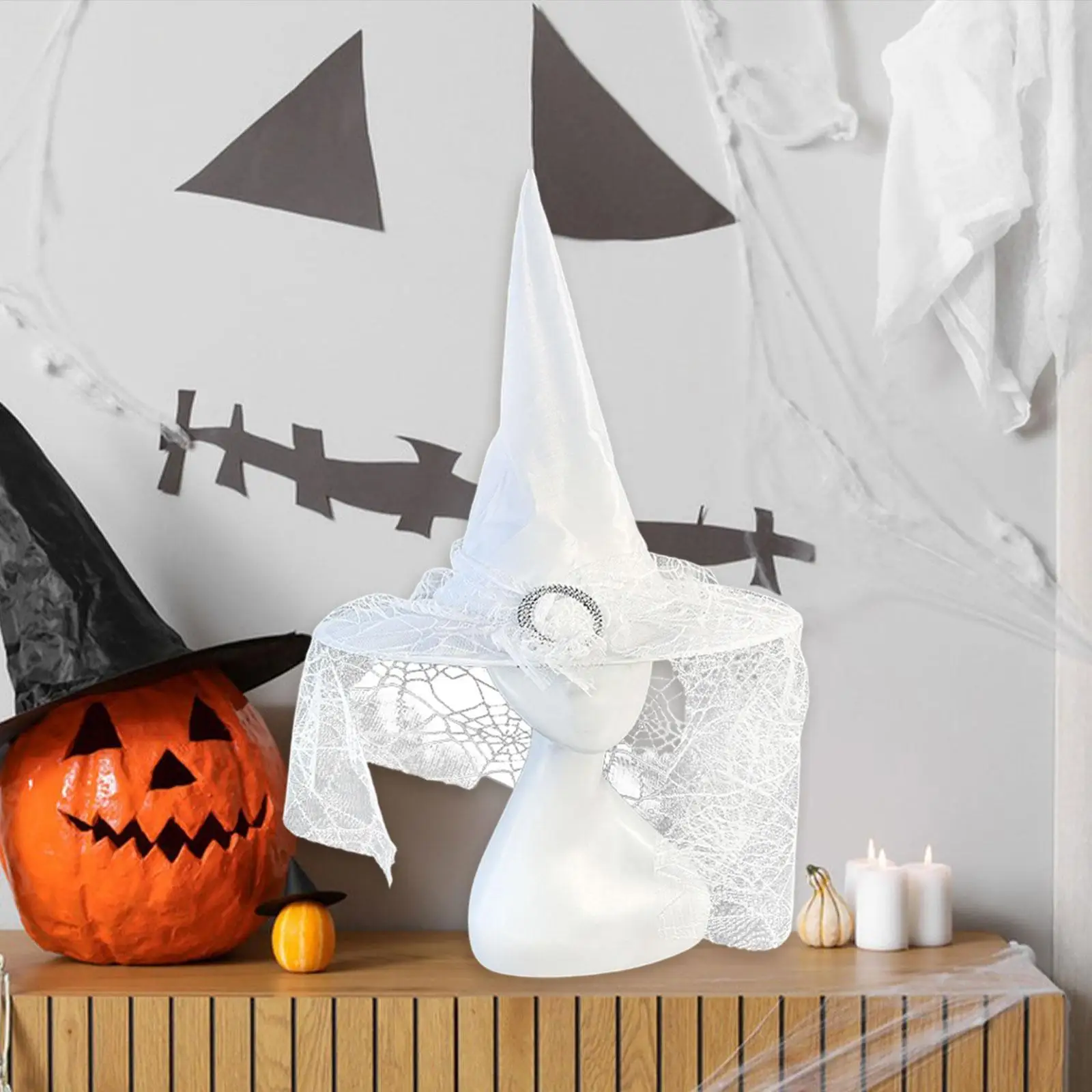 Accessoires de chapeau de sorcière d'halloween pour femmes, accessoires de Costume de sorcière gothique, couvre-chef de Cosplay pour Festivals de fête en Club, déguisements de carnaval