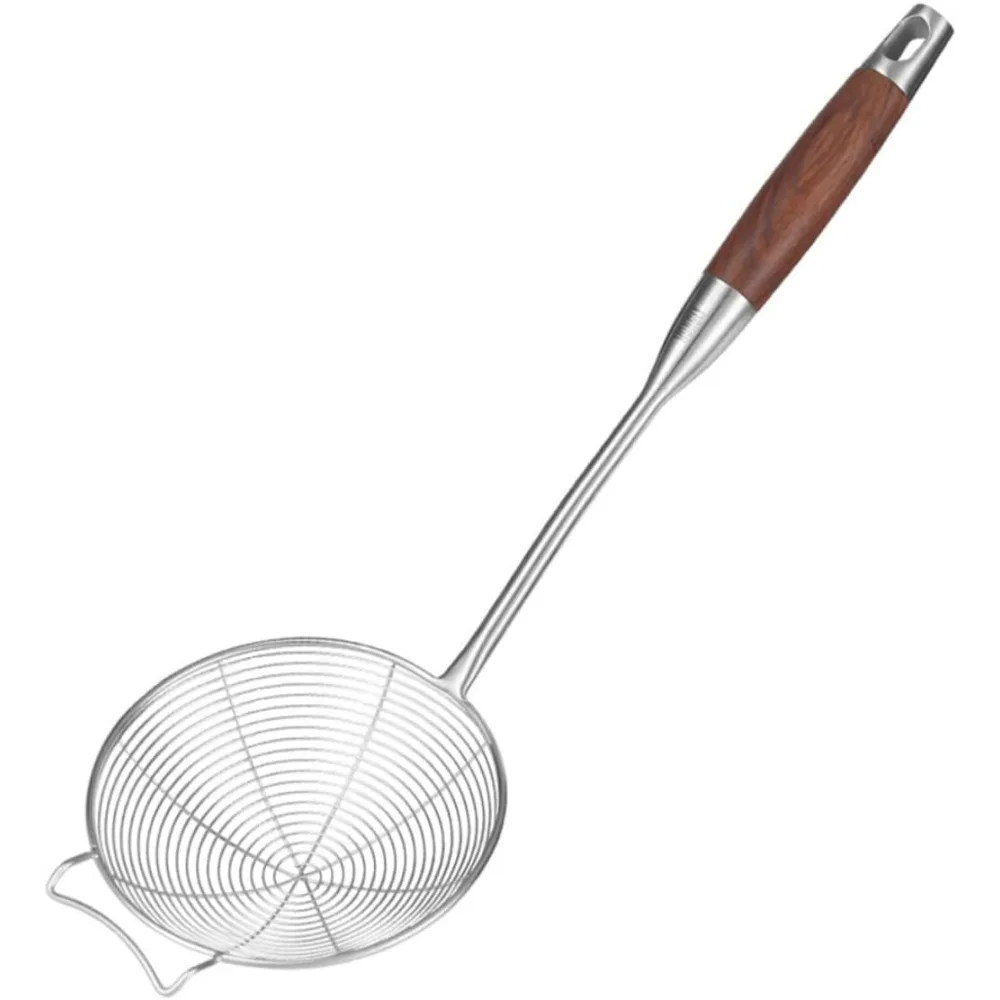 

1pc Stainless Steel Mesh Colander Fine Mesh Strainer for Noodles Frying Oil Filter Spoon Skimmer Spoon Hot Pot Drainer