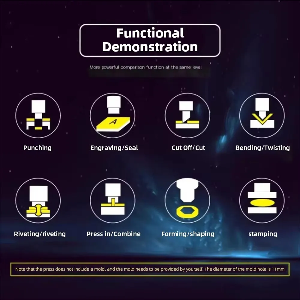Mini Presses Manual Press Punching Machine Die Cutting Machine Punching Hole Diamond Chop Beating Chopping Machine