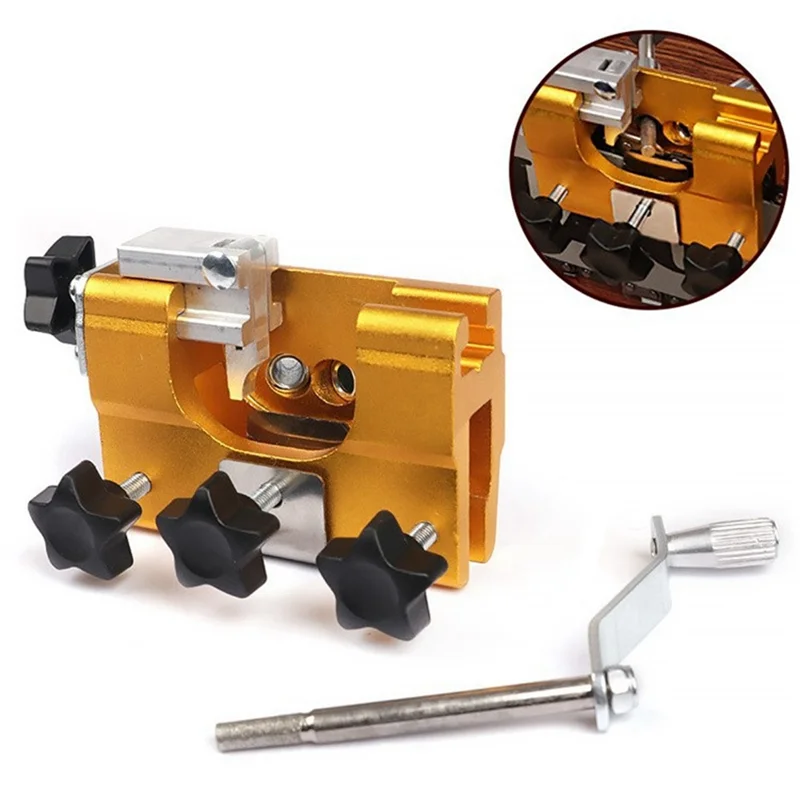 

Classy-Hand-Operated Chain Grinder Set Portable Household Chainsaw Chain Clamp Hand-Operated Chain Grinder With 1 Grinding Head