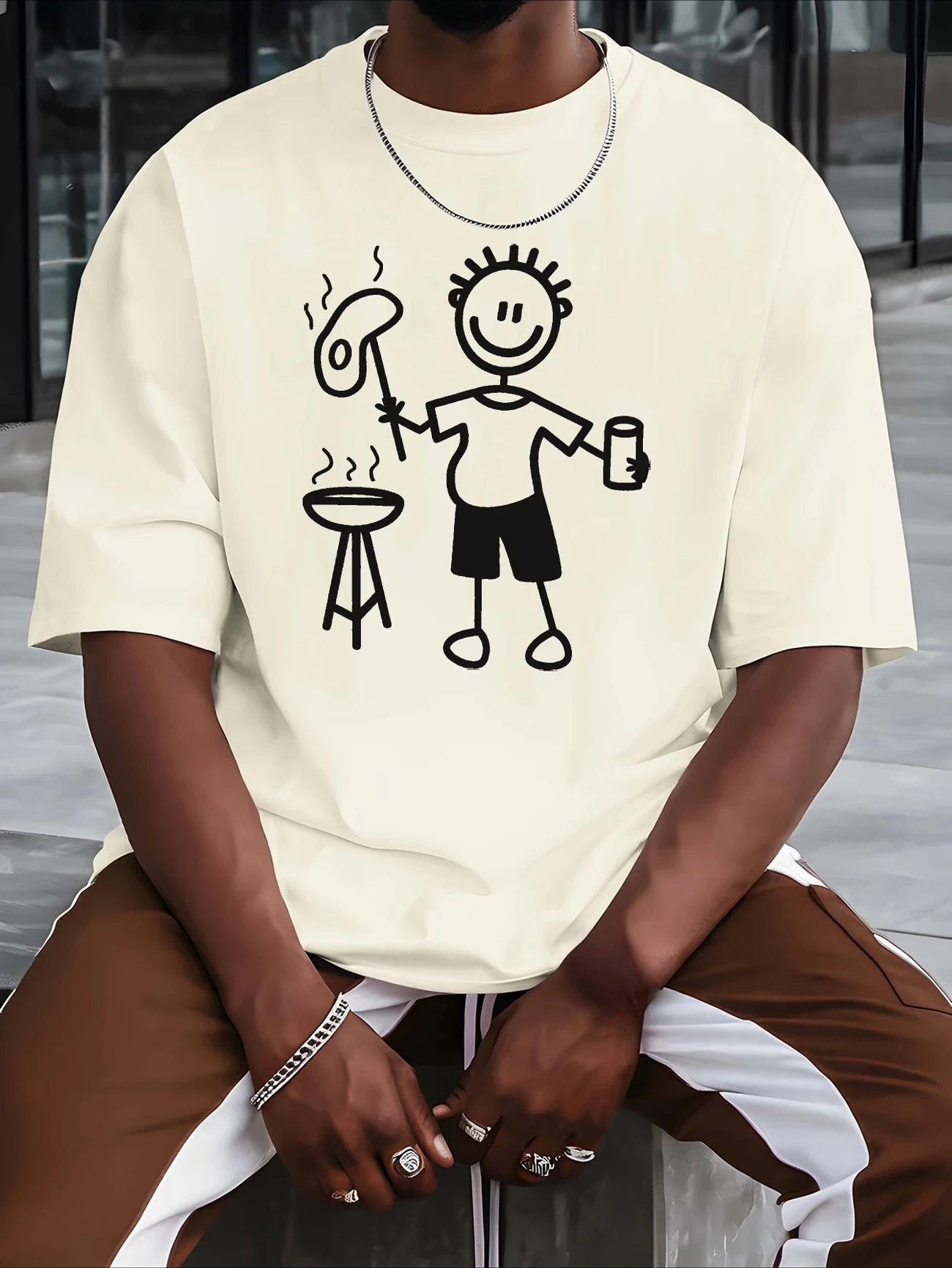 Funny Grill Master BBQ Party Designe Men T Shirt Tee Women Cotton Summer Spring Oversized Novelty Streetwear Casual Fitness Top
