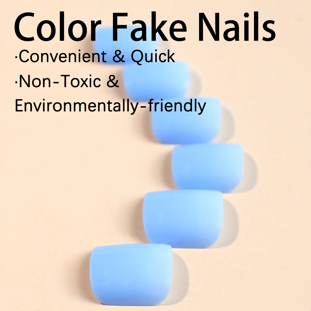 24pcs Solid Color False Toenails Summer Glossy Fake Toenails Wearable Full Cover Ins Square Fake Toenail Patch for Girl Women