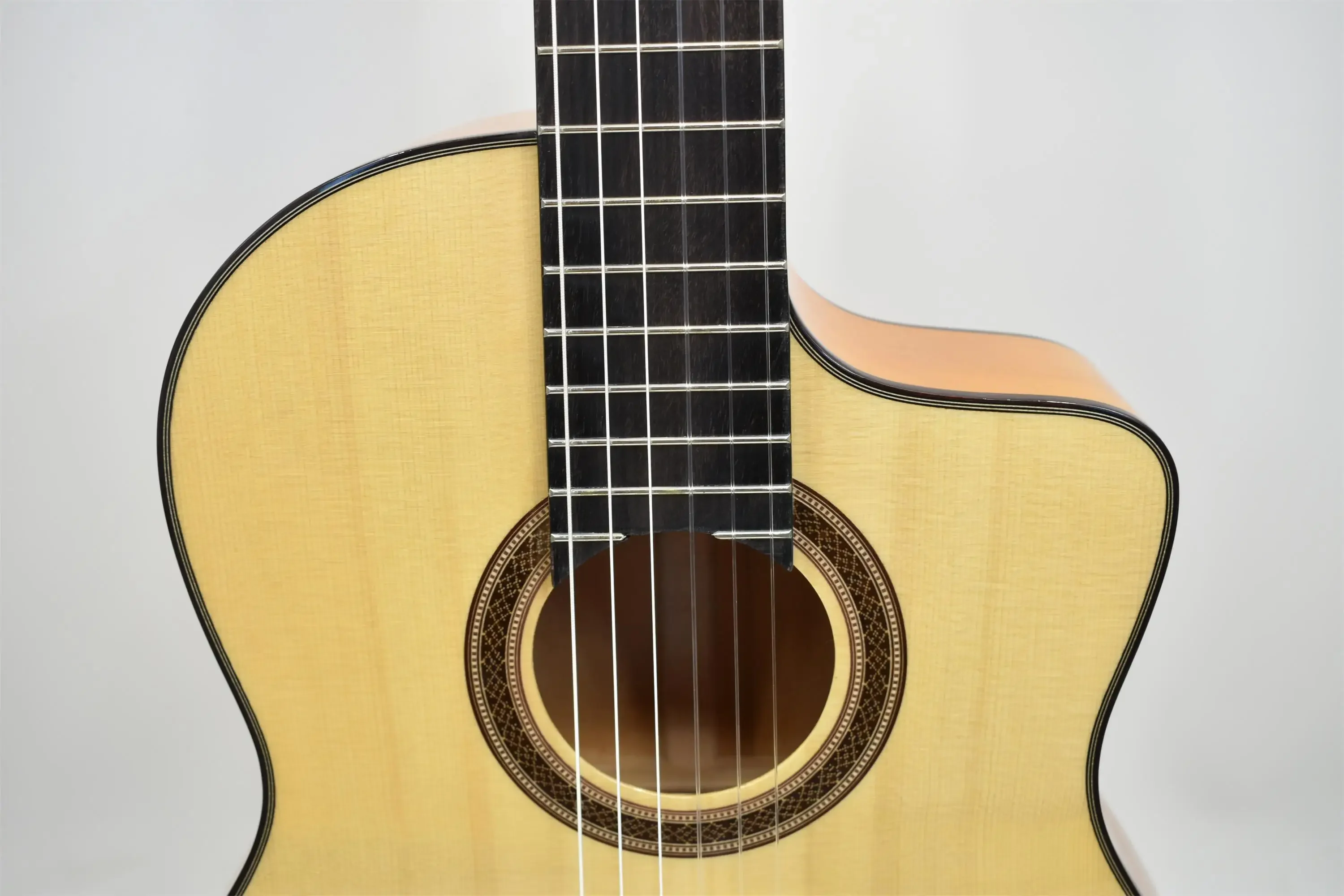 Spanish Flamenco Guitar High Quality 39-Inch Solid Pattern Classic Guitar Gloss Rosewood Spruce Professional Use