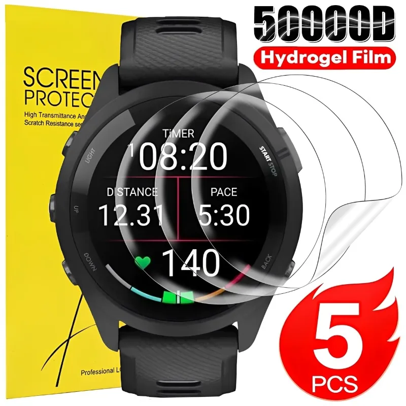 Гидрогелевая пленка для часов Garmin Forerunner 70, 170, 265, 265s, 955, 965, 5/3/1 шт., HD прозрачная мягкая пленка из ТПУ, защитная пленка от царапин для экрана
