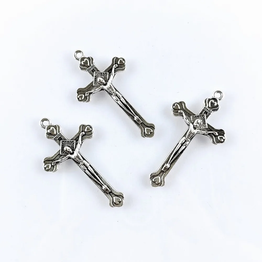 2/4 Stück Gothic Kreuz Totenkopf Jesus Haarspange Metall Entenschnabel-Seitenclips Halloween Haarclip Koreanische Haaraccessoires – Detail 7
