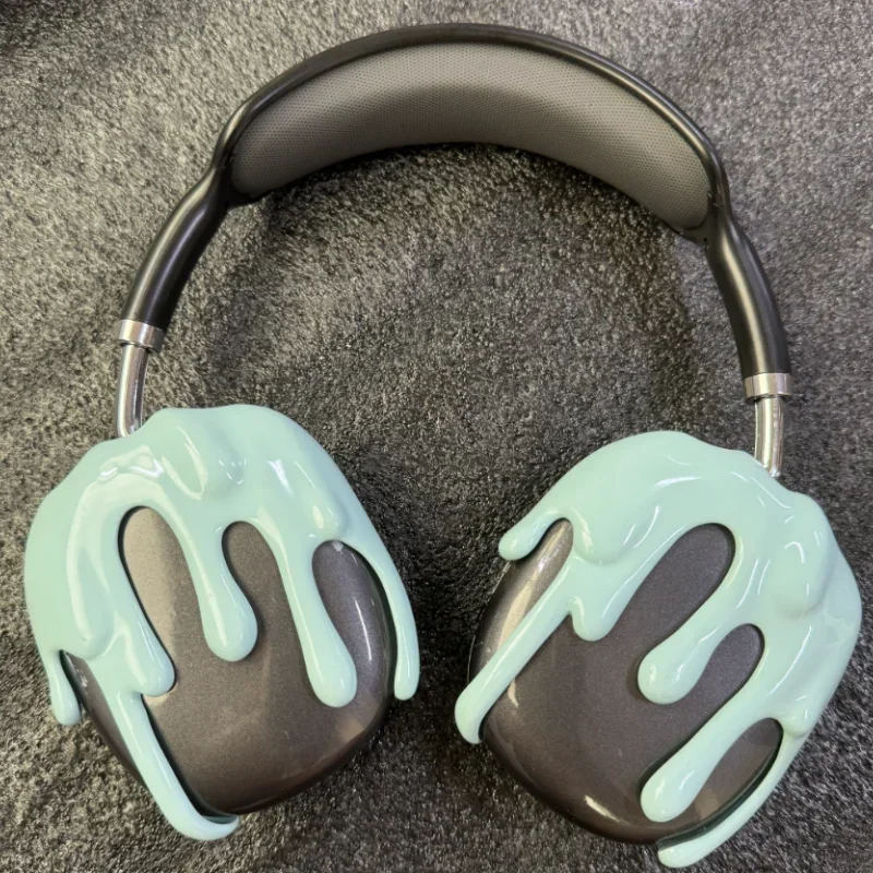AirPods Maxイヤホン用ヘッドマウントケース,3Dプリント樹脂イヤホン用