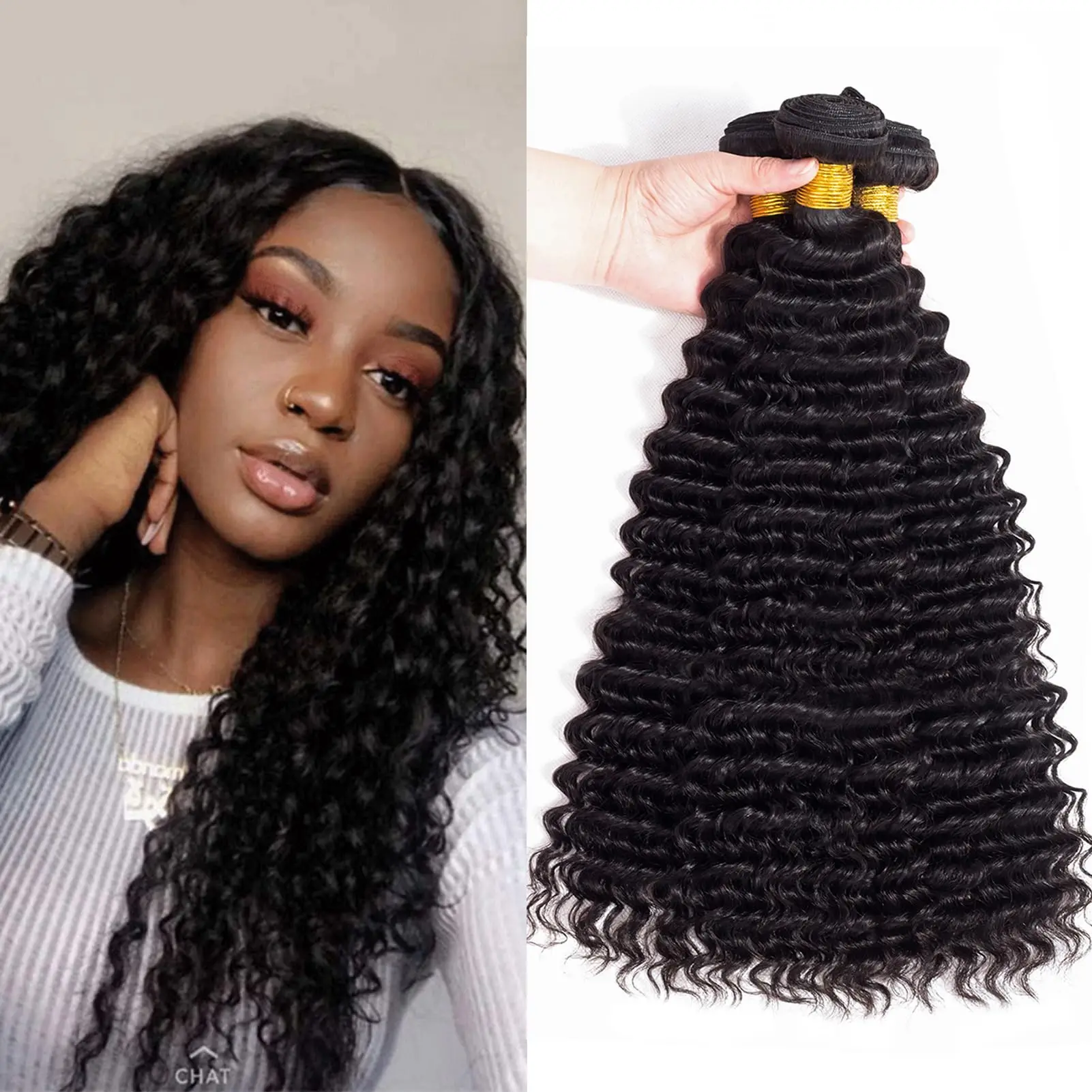 

10A Бразильские маленькие спирали, вьющиеся пучки с застежкой, необработанные двойные нарисованные завитки пикси, наращивание человеческих волос с застежкой