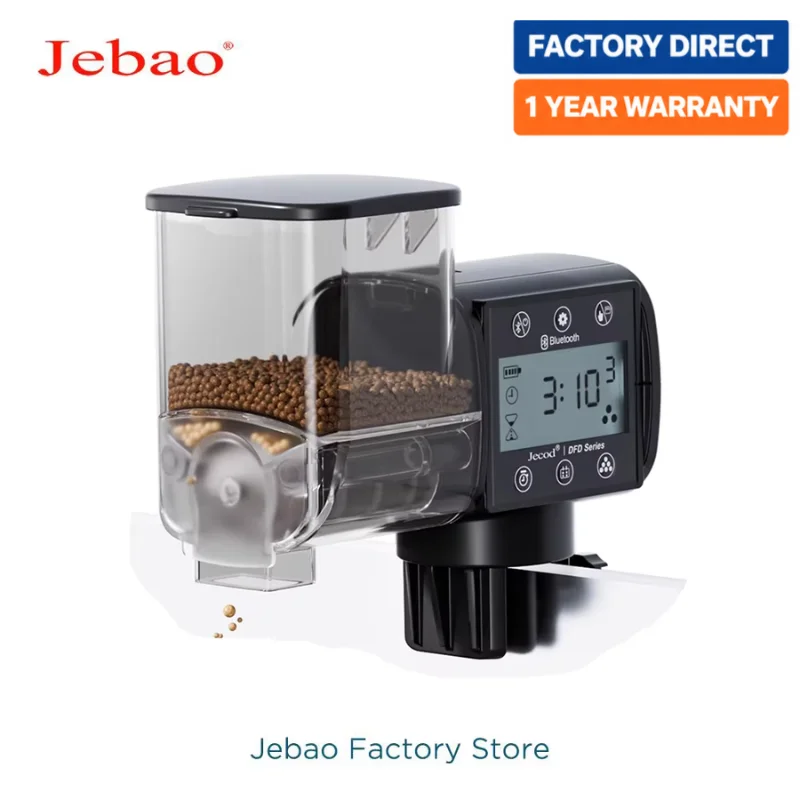Jebao Jecod DFD Serie Intelligenter Automatischer Fischfütterer mit Digitaler Zeitsteuerung und WLAN-Fernbedienung für Aquarien