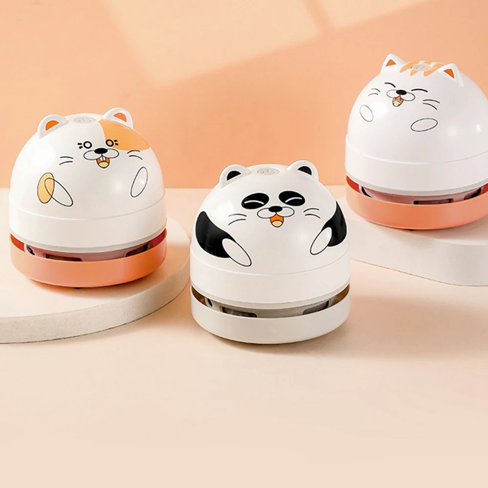 Mini aspirateur portable pour clavier de bureau, balayeuse de table, outils de bureau, nettoyeur de poussière, accessoires de chat