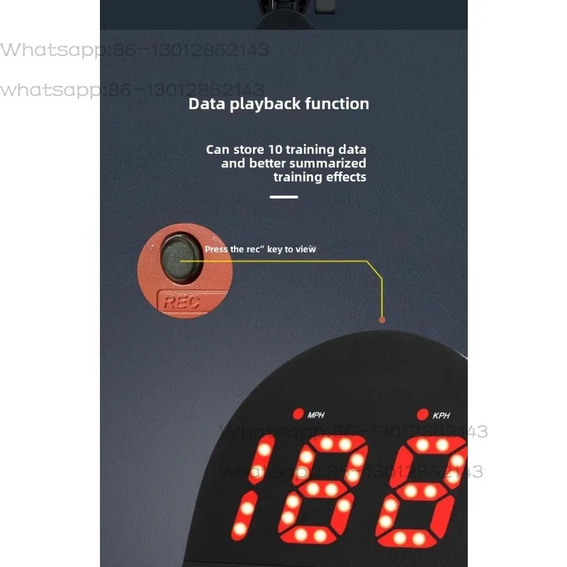 Sports Speed Radar LED Digital Speed Measuring Device for Ball Sports Football Baseball Tennis Golf Badminton