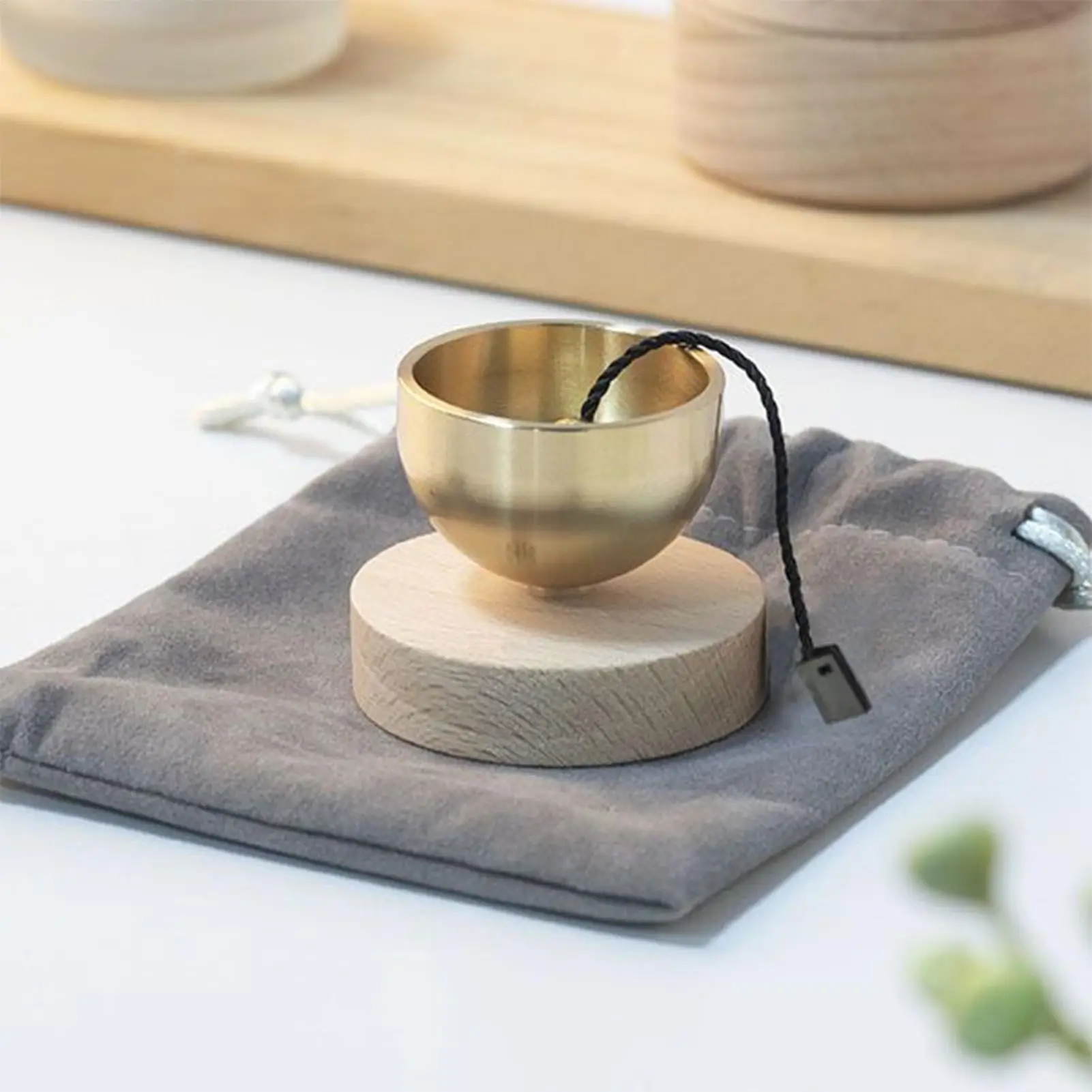 Mini Meditation Zen Singing Bowl Set Handcrafted Clear Tone Sound Healing Bowl Compact with Mallet Singing Bowl Set
