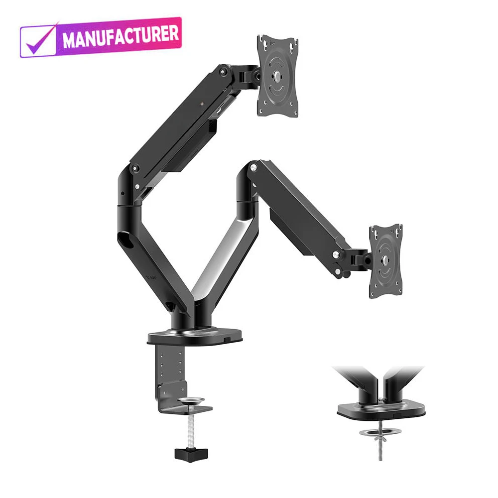 Wholesale New Style Laptop Monitor Arm Mount Desktop Adjustable LCD Desk Mount 11-17 Inch Monitor Laptop Mount